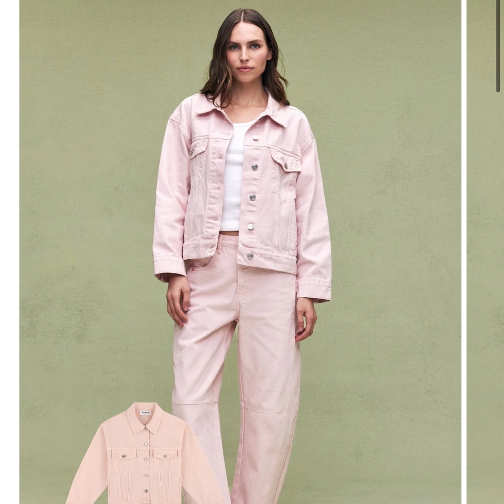 Parke Pink Denim Jacket